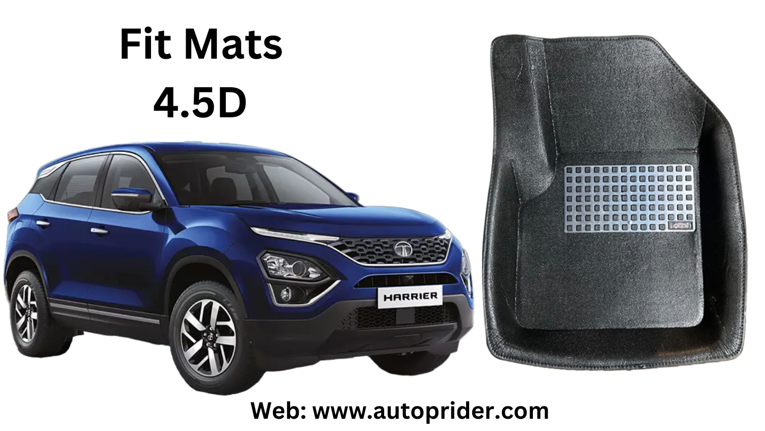 Autoprider | Fit Mats 4.5D Economy Car Mats for Tata Harrier