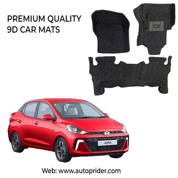 9D Car Mats for Hyundai AURA