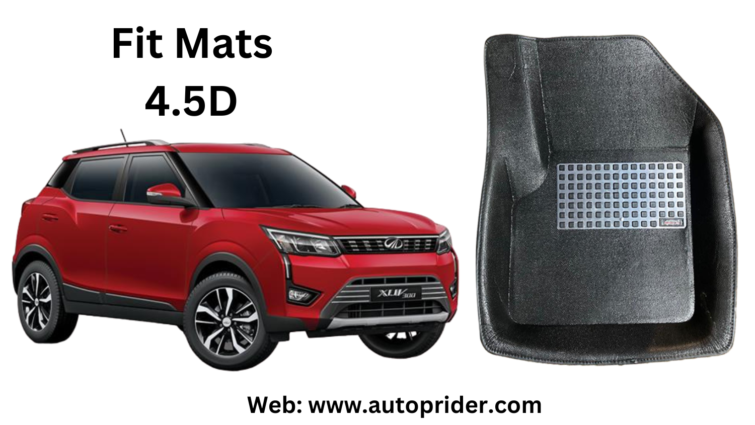 Autoprider | Fit Mats 4.5D Economy Car Mats for Mahindra XUV-300