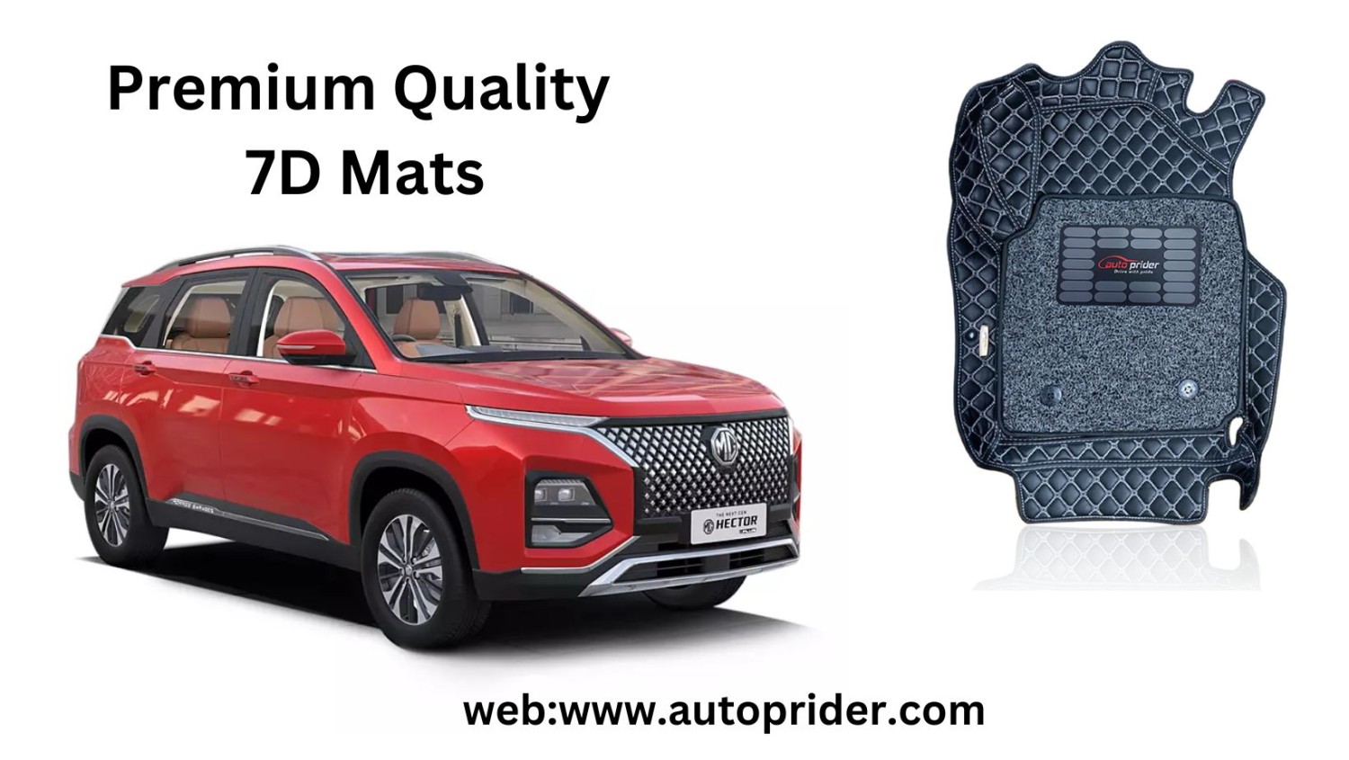 Autoprider | Premium 7D Car Mat For Morris Garages - Hector Plus 7 Seater