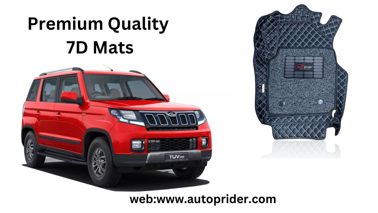 Autoprider | Premium 7D Car Mats for Mahindra TUV-300