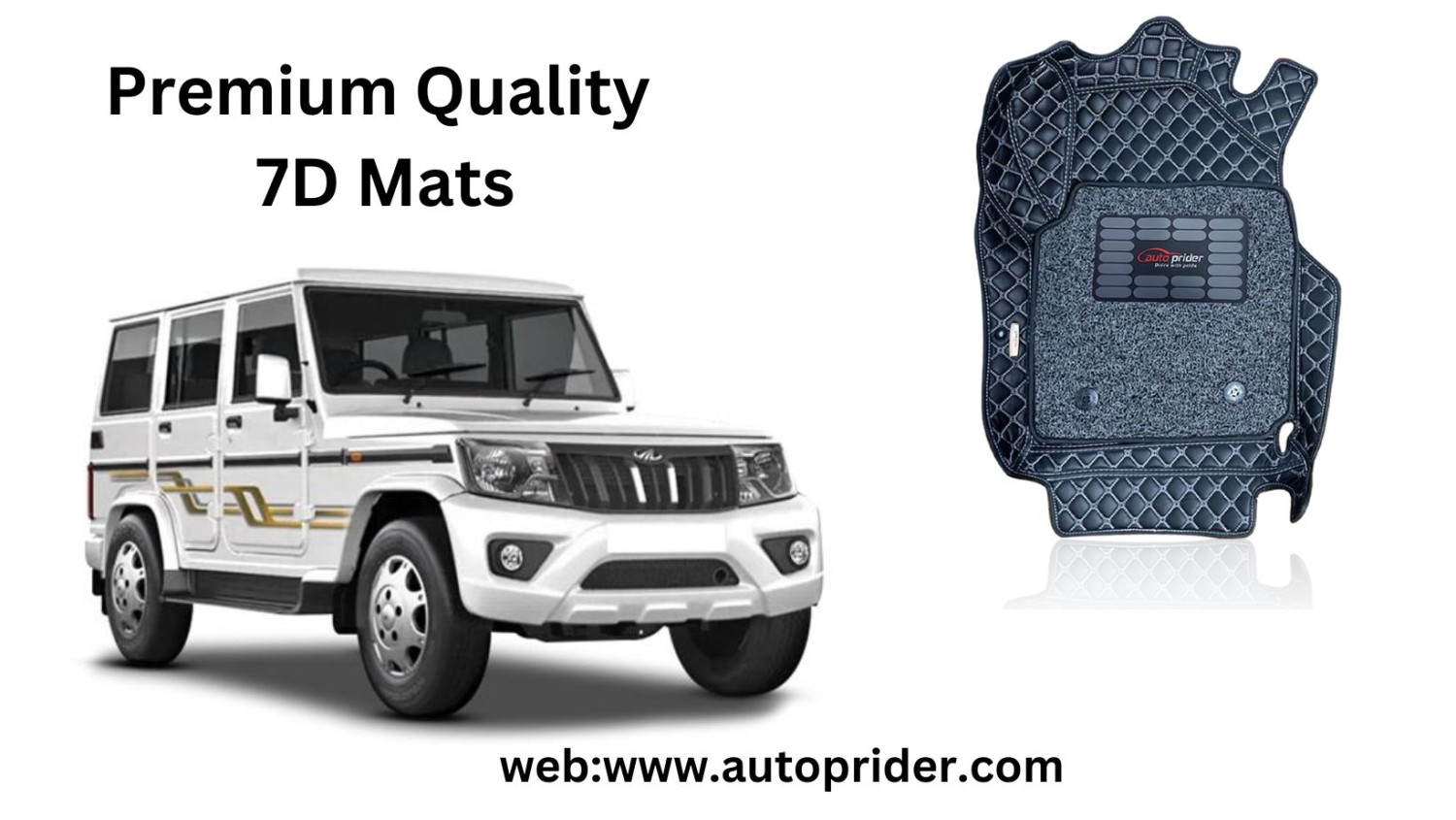 Autoprider | Premium 7D Car Mat For Mahindra Bolero