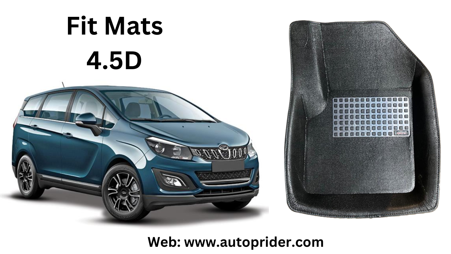 Autoprider | Fit Mats 4.5D Economy Car Mats for Mahindra Marazzo