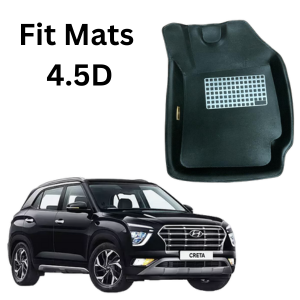 Autoprider | Fit Mats 4.5D Economy Car Mats for Hyundai New Creta