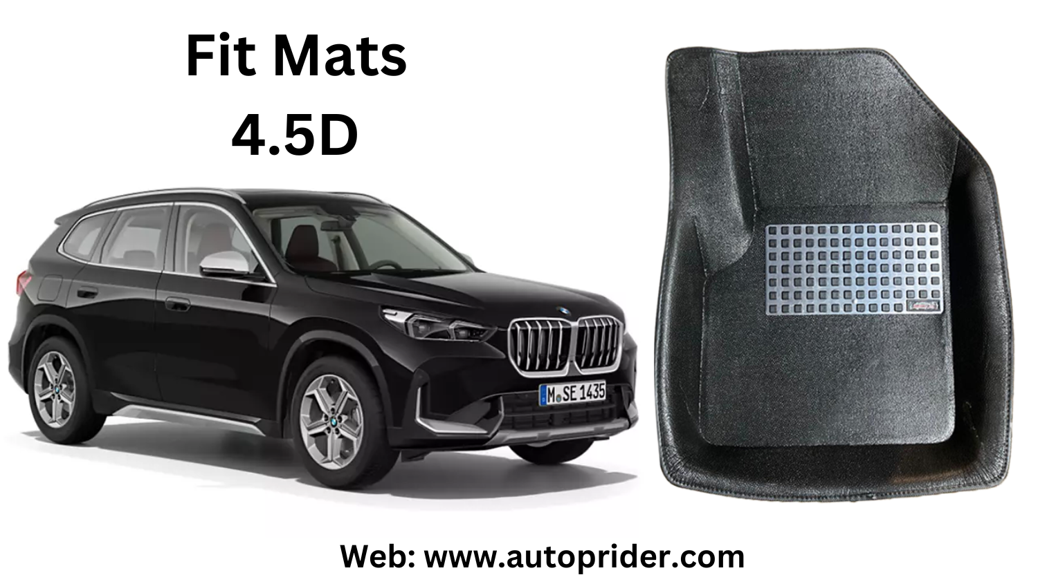 Autoprider | Fit Mats 4.5D Economy Car Mats for BMW X1