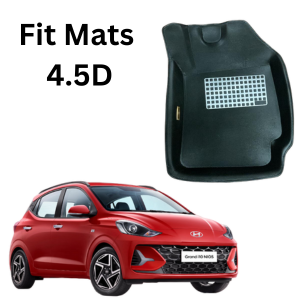 Autoprider | Fit Mats 4.5D Economy Car Mats for Hyundai i-10 Nios