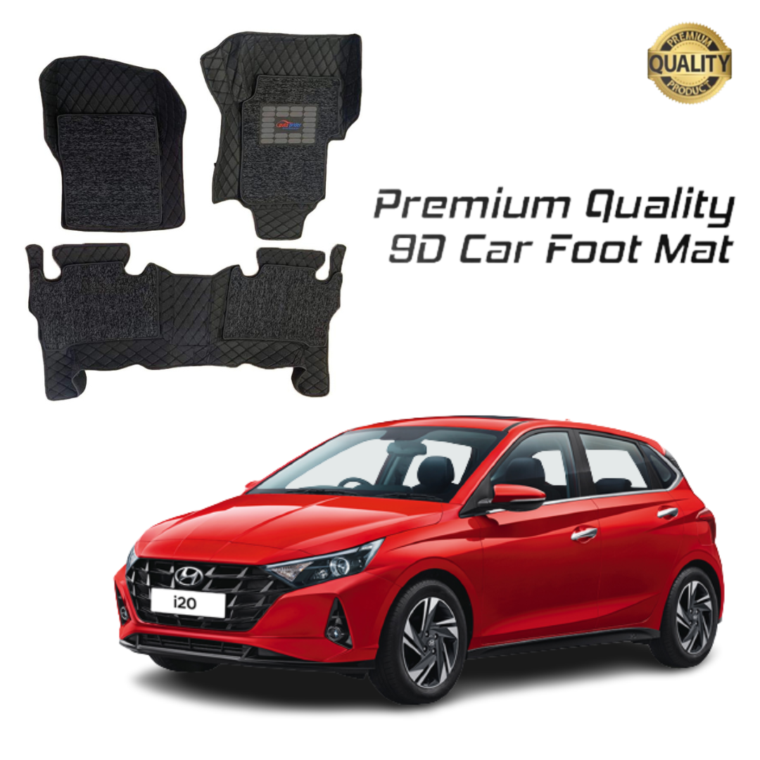 9D car mats for i20 2020 - Premium Quality