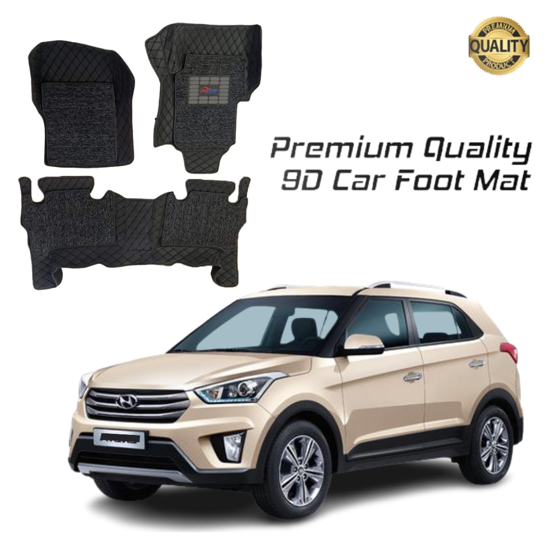 9D car Mats for Old Creta - Premium Quality