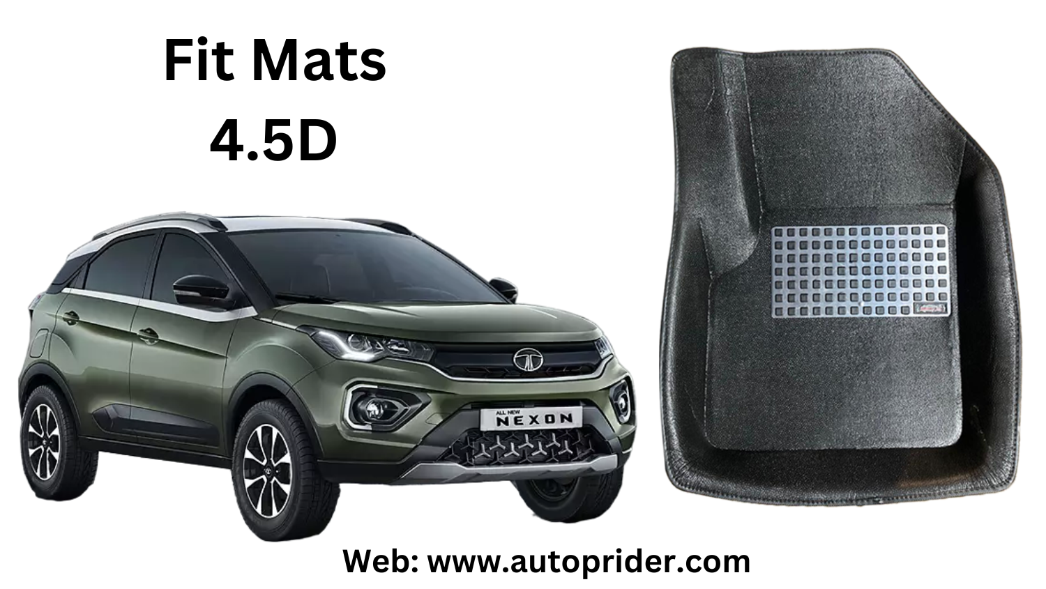 Autoprider | Fit Mats 4.5D Economy Car Mats for Tata Nexon