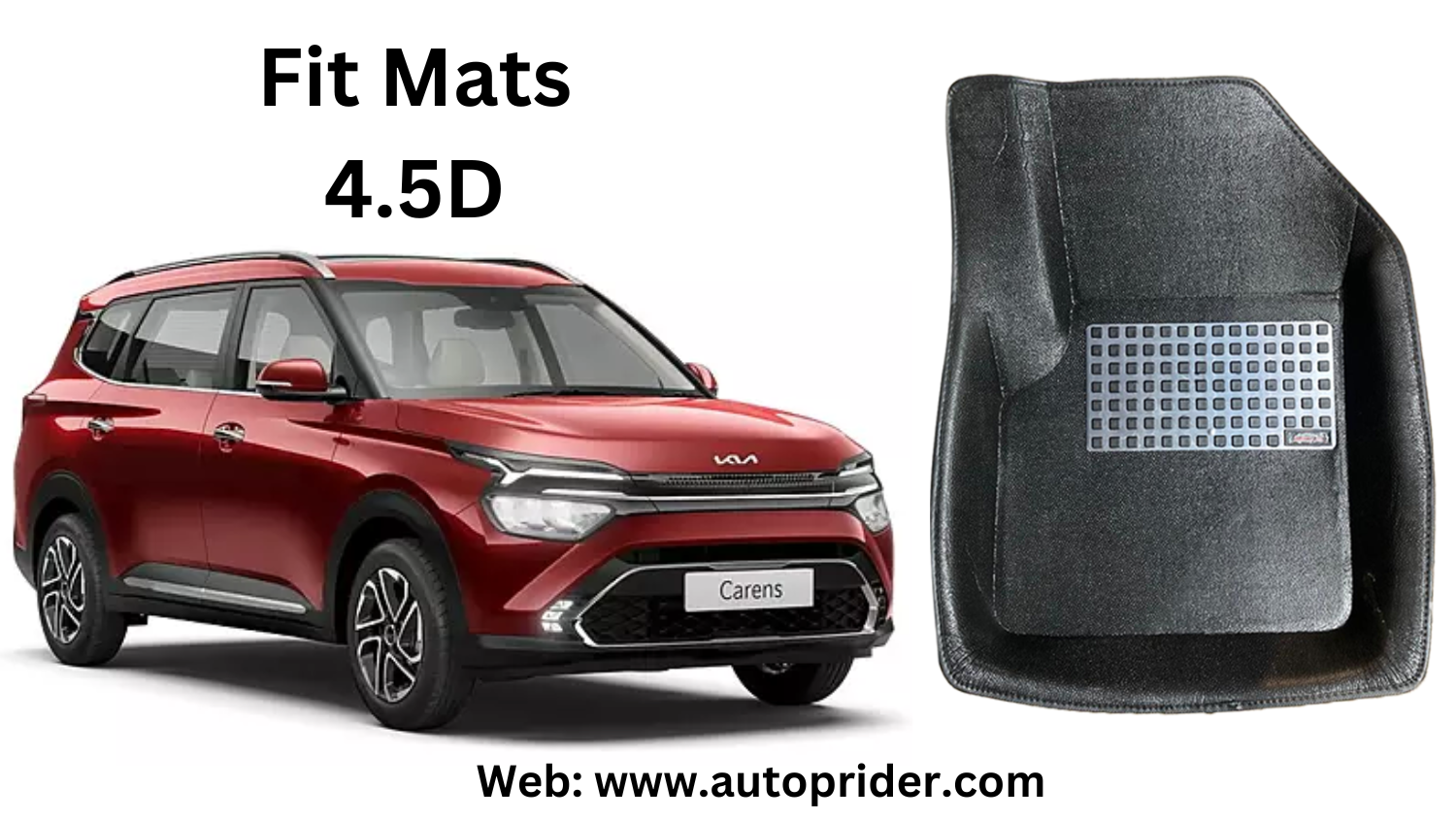 Autoprider | Fit Mats 4.5D Economy Car Mats for KIA Carens