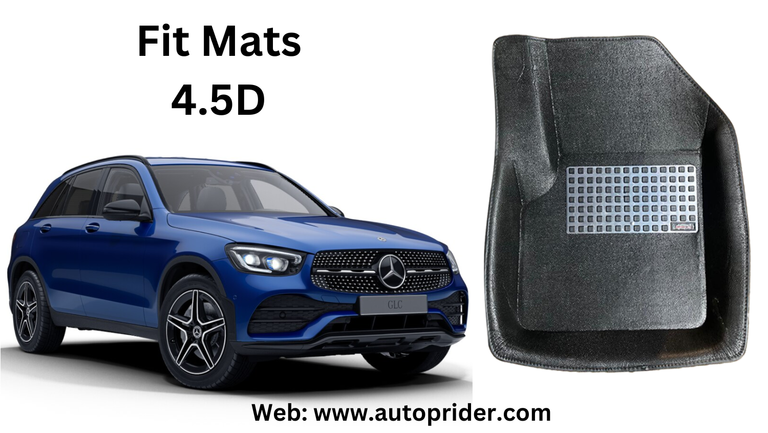 Autoprider | Fit Mats 4.5D Economy Car Mats for Mercedes GLC 200