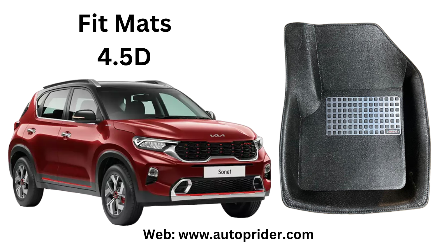 Autoprider | Fit Mats 4.5D Economy Car Mats for KIA Sonet