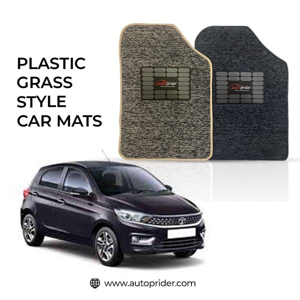 Autoprider - Plastic Grass Style Car Mat For Tata - Tiago